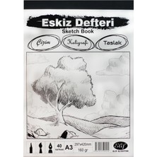 Elif İş Eğitimi Eskiz Defteri (Sketch Book) A3 160GR. 40 Yaprak