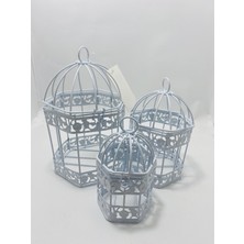 MYK Hediye ve Sanat Atölyesi Kafes 3 lü set Metal kafes dekor