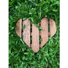 Kemique Kalp Yer Döşemesi 35 Cm,adım Ahşabı,bahçe Ahşabı,yürüme Ahşabı,wooden Deck Heart