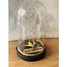 MYK Hediye ve Sanat Atölyesi Uçak Teknisyeni Ledli Fanus Hediye