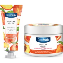 Deep Fresh Prebiyotik Nemlendirici El ve Vücut Kremi Şeftali 50 ml ve 250 ml