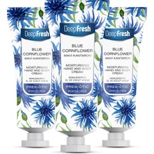 Deep Fresh Prebiyotik Nemlendirici El ve Vücut Kremi Mavi Kantaron 50 ml 3 Adet