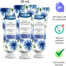 Deep Fresh Prebiyotik Nemlendirici El ve Vücut Kremi Mavi Kantaron 50 ml 3 Adet