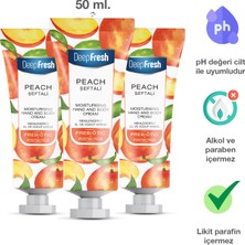 Deep Fresh Prebiyotik Nemlendirici El ve Vücut Kremi Şeftali 50 ml 3 Adet