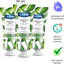 Deep Fresh Prebiyotik Nemlendirici El ve Vücut Kremi Yeşil Çay 50 ml 3 Adet