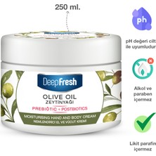 Deep Fresh Prebiyotik Nemlendirici El ve Vücut Kremi Zeytinyağı 250 ml