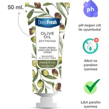 Deep Fresh Prebiyotik Nemlendirici El ve Vücut Kremi Zeytinyağı 50 ml