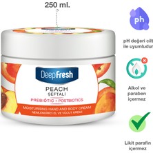 Deep Fresh Prebiyotik Nemlendirici El ve Vücut Kremi Şeftali 250 ml