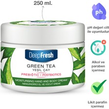 Deep Fresh Prebiyotik Nemlendirici El ve Vücut Kremi Yeşil Çay 250 ml