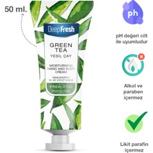 Deep Fresh Prebiyotik Nemlendirici El ve Vücut Kremi Yeşil Çay 50 ml