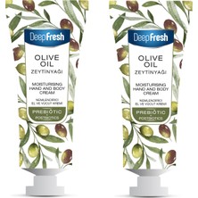 Deep Fresh Prebiyotik Nemlendirici El ve Vücut Kremi Zeytinyağı 50 ml 2 Adet