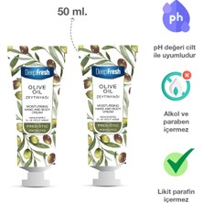 Deep Fresh Prebiyotik Nemlendirici El ve Vücut Kremi Zeytinyağı 50 ml 2 Adet