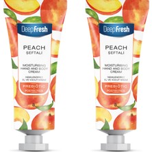 Deep Fresh Prebiyotik Nemlendirici El ve Vücut Kremi Şeftali 50 ml 2 Adet