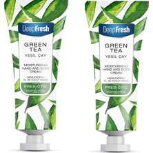 Deep Fresh Prebiyotik Nemlendirici El ve Vücut Kremi Yeşil Çay 50 ml 2 Adet