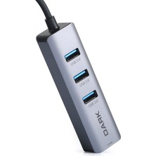 Dark USB Type-A To RJ45 Gigabit Ethernet ve 3xusb 3.0 Hub Çoklayıcı Adaptör (DK-AC-USB332GL)