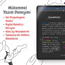 wowacs Apple iPad Pro 12.9 Inç 2021 (5.nesil) Uyumlu Paperlike Kağıt Hissi Yazım Çizim Ekran Koruyucu Film