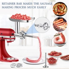 Kitchenaid Stand Mikserler Için Gıda Öğütücü Ataşmanı, Kıyma Ataşmanları, Sosis Doldurma Tüpleri, 4 Öğütme Plakası(Yurt Dışından)