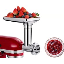 Kitchenaid Stand Mikserler Için Gıda Öğütücü Ataşmanı, Kıyma Ataşmanları, Sosis Doldurma Tüpleri, 4 Öğütme Plakası(Yurt Dışından)