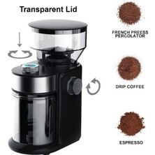 Elektrikli Çapak Kahve Öğütücü 18 Öğütme Ayarına Sahiptir. Ayarlanabilir Öğütme Kahve Çekirdeği Öğütücü Espresso Damla Ab Tak