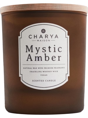 Charya Maison Mystic Amber 230G Doğal ve Vegan Mum