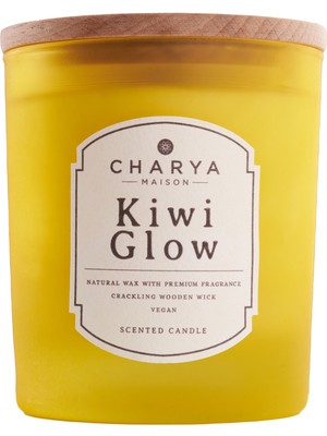 Charya Maison Kiwi Glow 230 G Doğal ve Vegan Mum