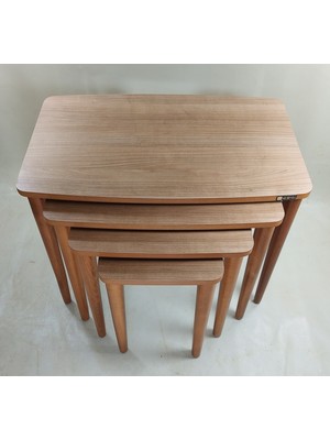 Mirzabeyoğlu Mdf Lam Kiraz 4lü Zigon Sehpa Mdf Lam Kiraz 4lü Zigon Sehpa