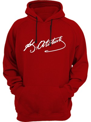 Remonz Atatürk Imza Baskılı 3 Ipl. Şardonlu %100 Pamuk, Içi Polar, Çok Kalın Sweatshirt