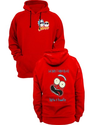 Remonz Rick And Morty Baskılı 3 Ipl. Şardonlu %100 Pamuk, Içi Polar, Çok Kalın Sweatshirt