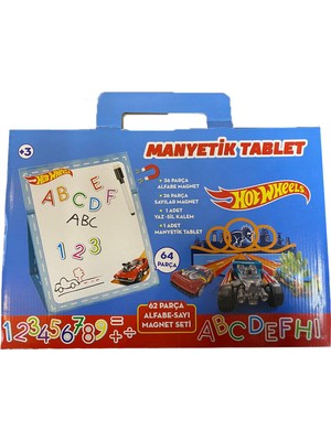 Hot Wheels Hot Wheels Alfabe Sayı Manyetik Magnet Seti 62 Parça
