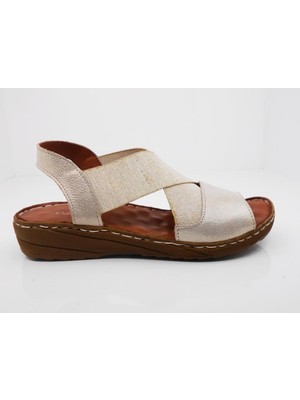 Catelli 359 Hakiki Deri Confort Casual Anatomik Bayan Sandaleti