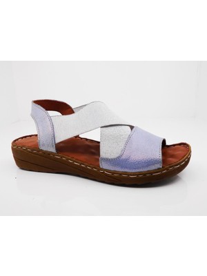 Catelli 359 Hakiki Deri Confort Casual Anatomik Bayan Sandaleti