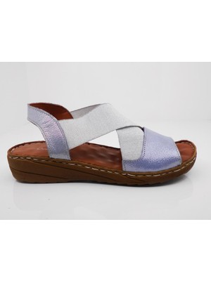 Catelli 359 Hakiki Deri Confort Casual Anatomik Bayan Sandaleti