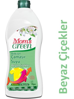 Mom's Green Bitkisel Çamaşır Suyu 750 ml- Beyaz Çiçekler
