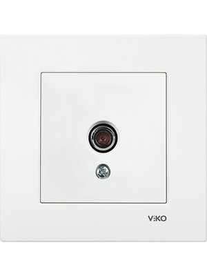 Viko Karre Tv Prizi Geçişli (8-12DB) Beyaz Çerçeve Dahil