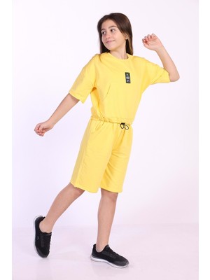 Toontoy Kids Toontoy Kız Çocuk Cepli Şortlu Takım