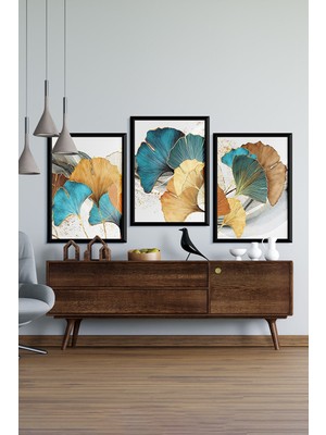 Özcanlar Çerçeve Çerçeveli Tablo Çerçeveler Dekorasyon Ev Dekoru Üçlü Çerçeve Modern Tablolar Özc-53