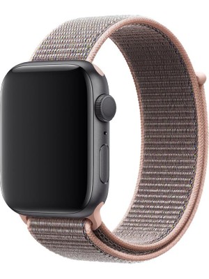 MobaxAksesuar Apple Watch 10 42mm - 38/40/41mm Kordon Hasır Kordon 2/3/4/5/6/se/7/8/9