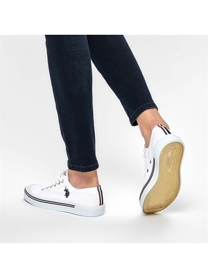 U.S. Polo Assn. Penelope Beyaz Kadın Keten Spor Ayakkabı V15