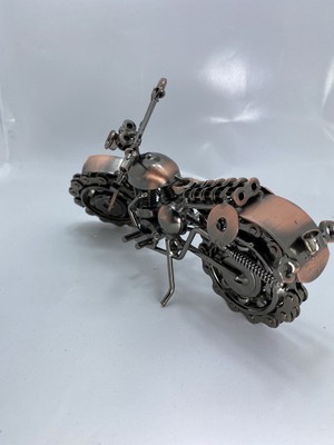 MYK Hediye ve Sanat Atölyesi El Yapımı Ofis Hediyesi Metal Motor Ev Hediyesi Büyük Boy