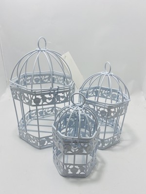 MYK Hediye ve Sanat Atölyesi Kafes 3 lü set Metal kafes dekor