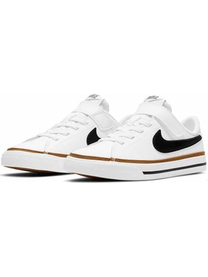 Nike Court Legacy (Psv) Çocuk Günlük Spor Ayakkabı DA5381-102-BEYAZ