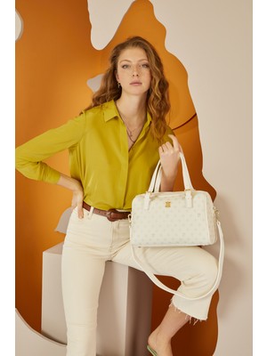 Pierre Cardin 05PO22Y1532-MN BY Kadın Beyaz Omuz Çantası
