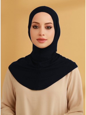 Tuva Pratik Jersey Hijab Türban - Lacivert - Tuva