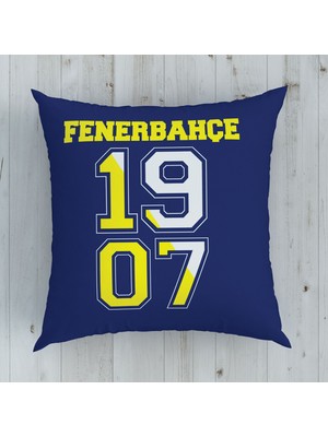 Lisanslı Fenerbahçe 1907 Logo Pamuk Lisanslı Kırlent