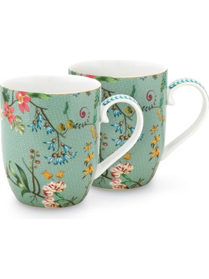 Pip Studio Jolie Ikili Mavi Küçük Mug Seti 145 Ml.