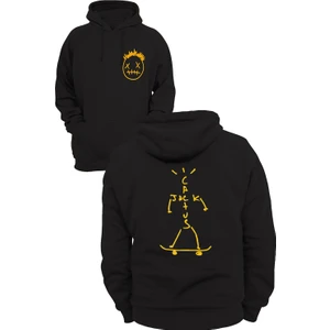 Cactus Jack Baskılı 3 Ipl. Şardonlu %100 Pamuk, Içi Polar, Çok Kalın Sweatshirt