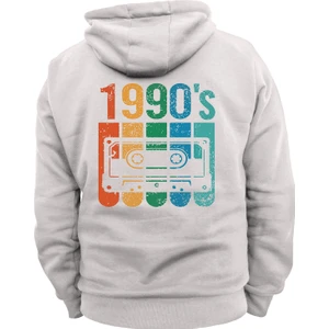1990'LAR Baskılı 3 Ipl. Şardonlu %100 Pamuk, Içi Polar, Çok Kalın Sweatshirt