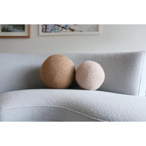 Teddy Top Yastık Kahverengi Ekru Takım