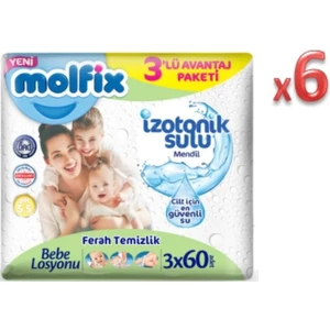 Islak Havlu Mendil Ferah Temizlik 3'lü * 6 Paket