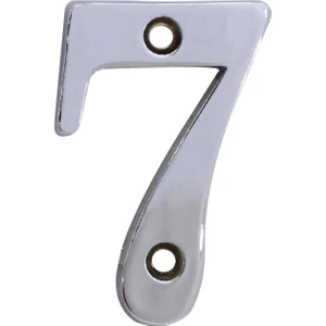 Çelik Kapı Numarası 5 cm Parlak Krom 7 Numara